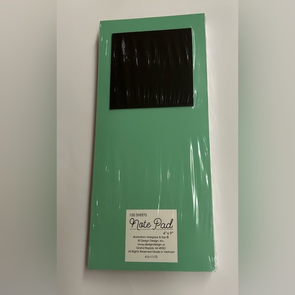 New Long Notepad “Shopping List” Floral Design all around Border made in Vietnam - Picture 2 of 8